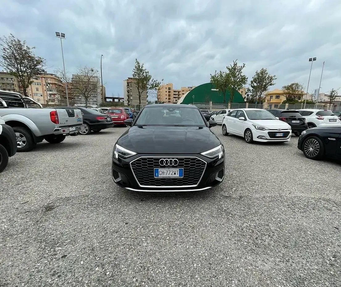 Usata Audi A3 150 CV (110 kW) 2022 Nero Berlina