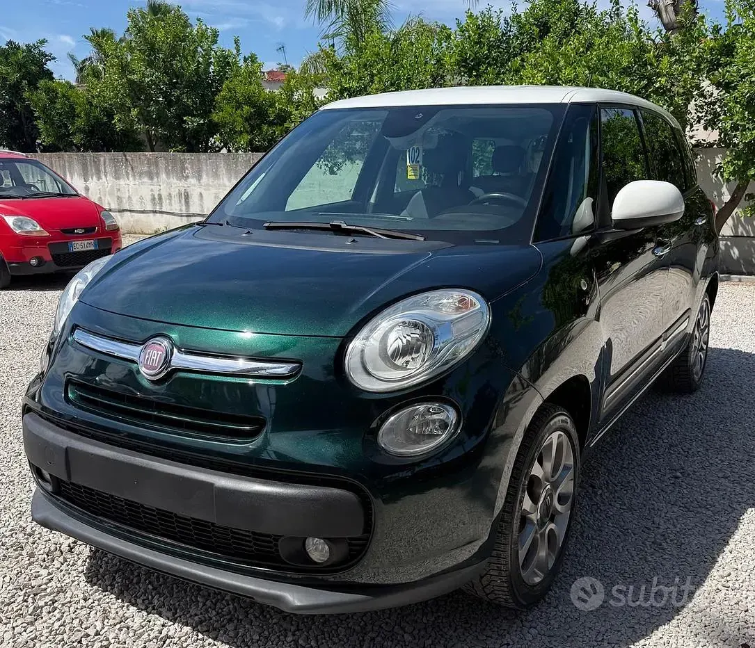Usata Fiat 500L Living 80 CV (58 kW) 2014 Verde Monovolume