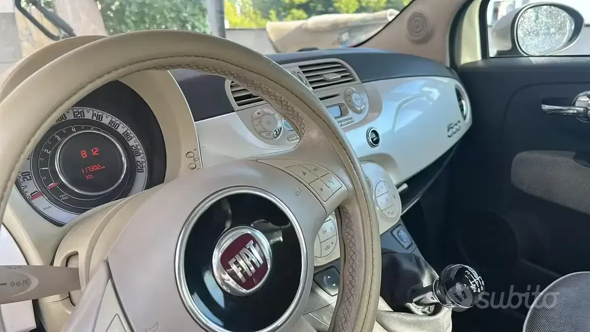 Usata Fiat 500 100 CV (73 kW) 2007 Bianco Berlina