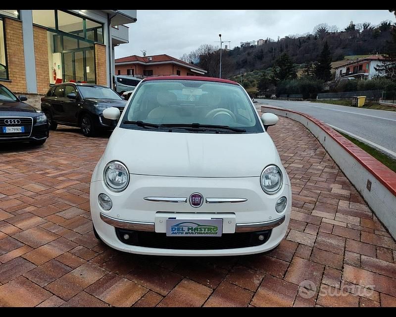Usata Fiat 500 Lounge 2014 Bianco Cabrio