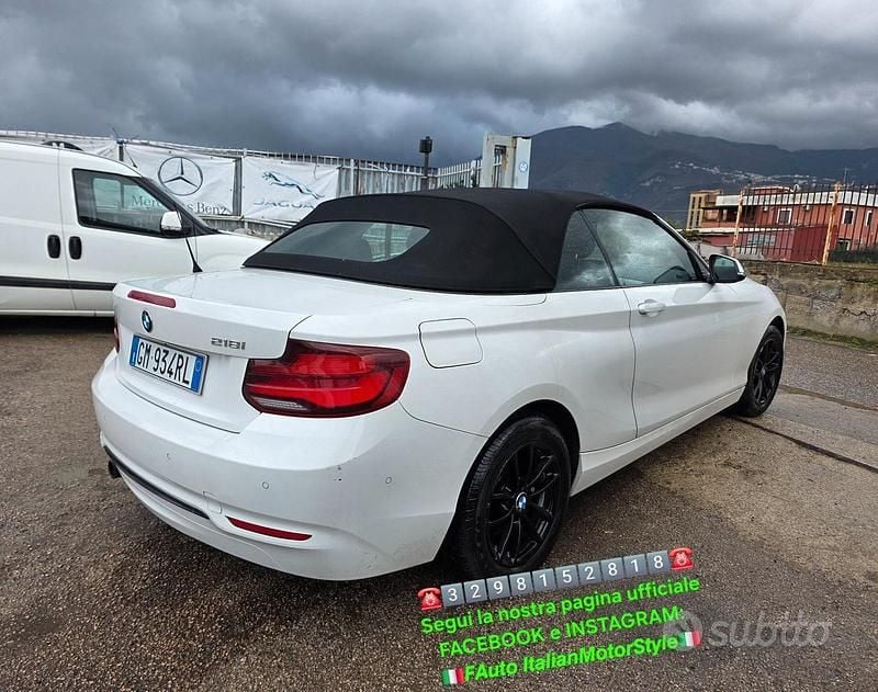 Usata BMW 218 M Sport 136 CV (100 kW) 2020 Bianco Cabrio