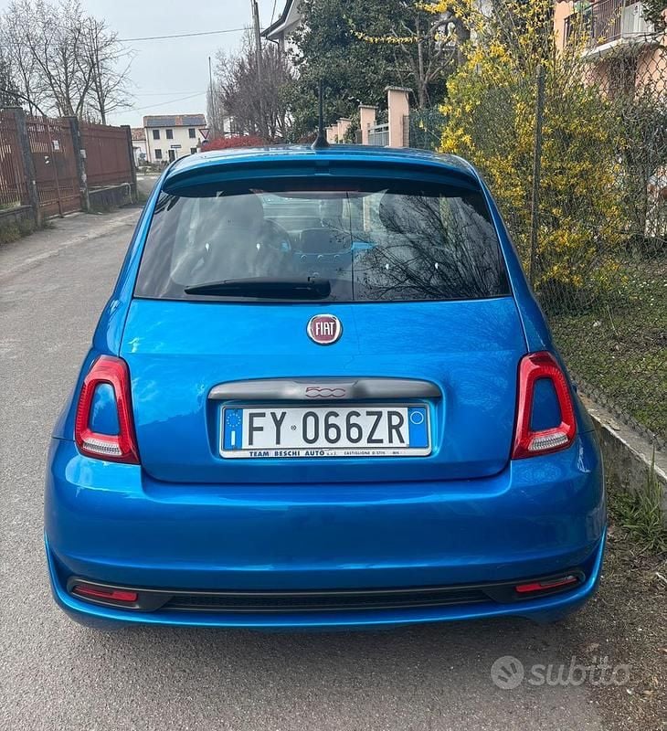 Usata Fiat 500 69 CV (50 kW) 2019 Blu Utilitaria