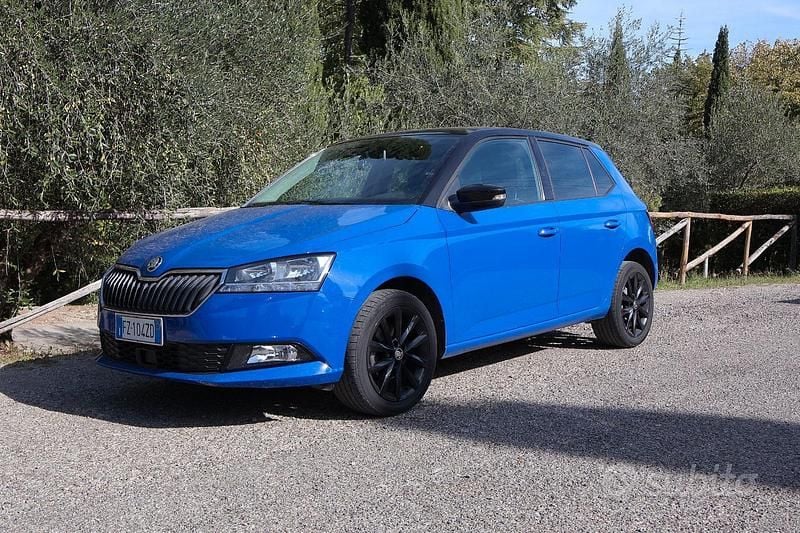 Usata Skoda Fabia 60 CV (44 kW) 2020 Blu/azzurro Utilitaria