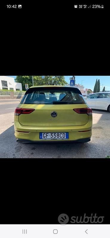 Usata VW Golf VII 115 CV (84 kW) 2021 Giallo Utilitaria