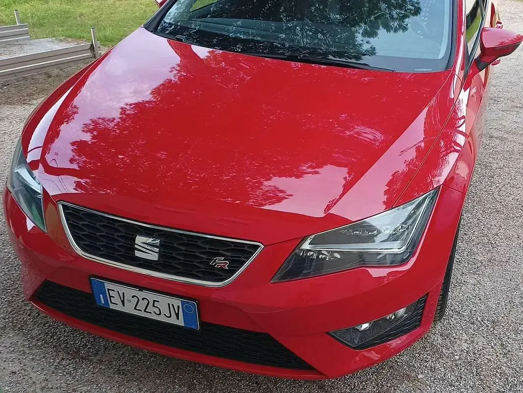 Usata Seat Leon FR 122 CV (89 kW) 2014 Rosso Berlina