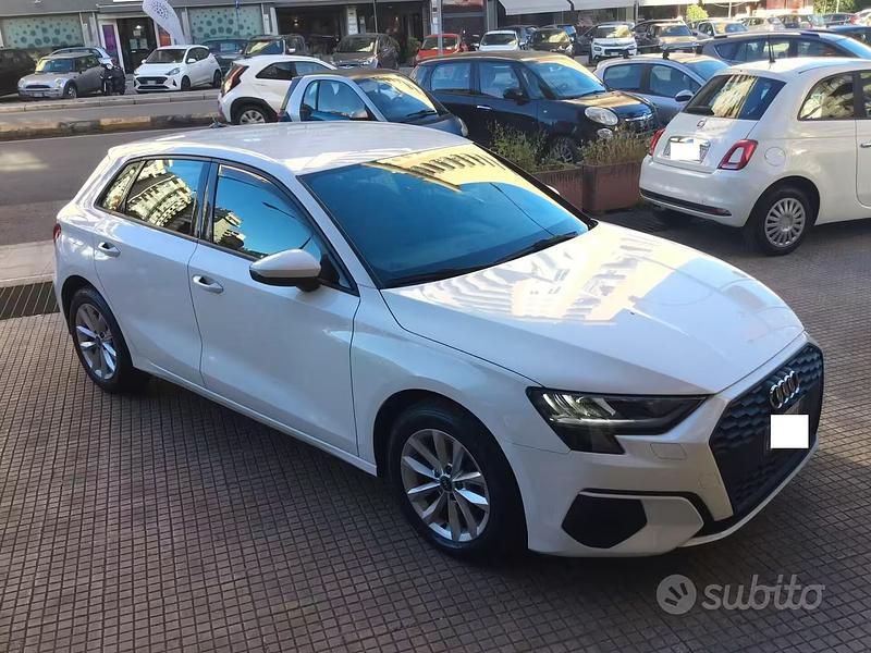 Usata Audi A3 Advanced 116 CV (85 kW) 2022 Bianco Berlina