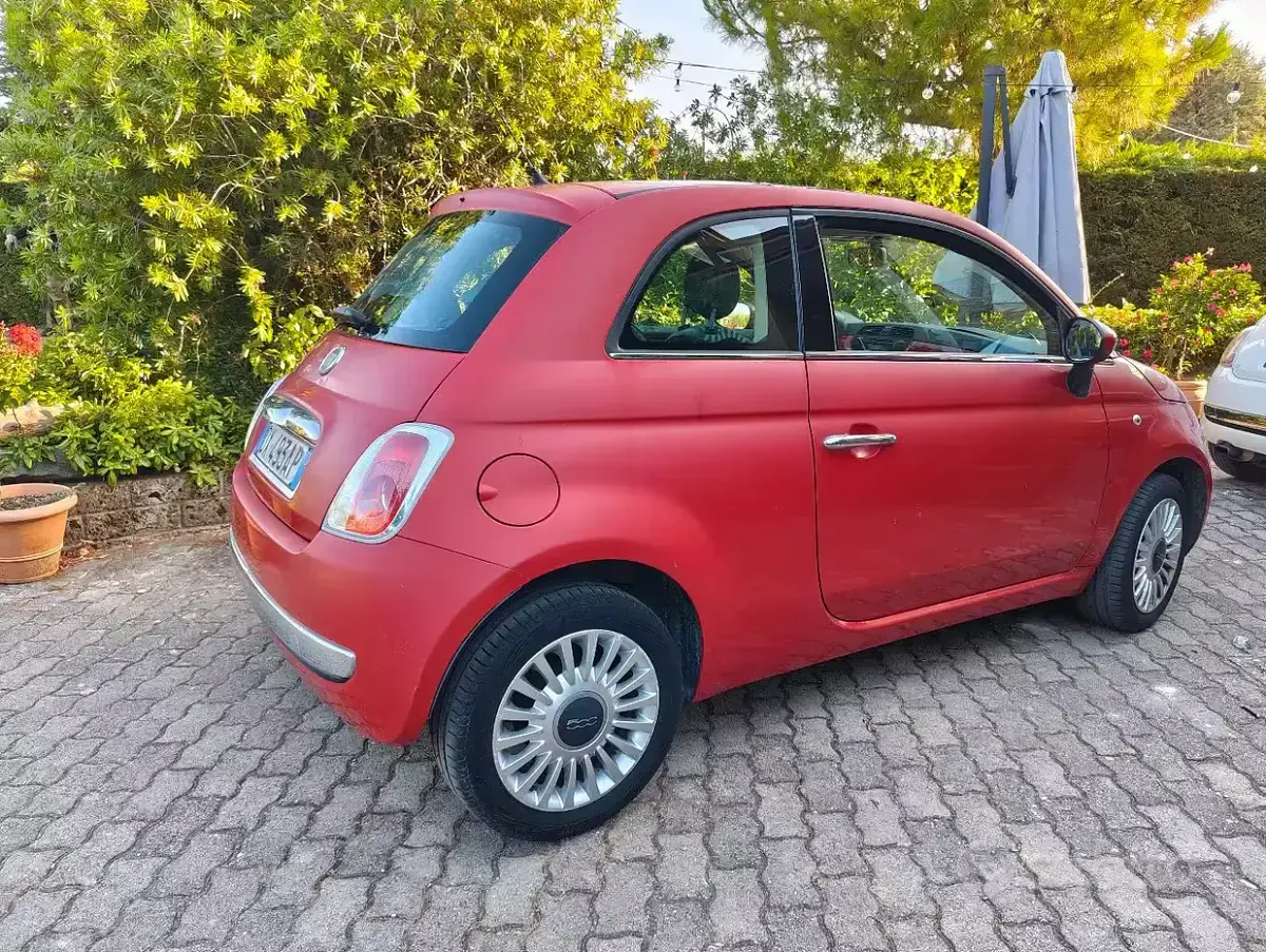 Usata Fiat 500 69 CV (50 kW) 2009 Rosso Cabrio