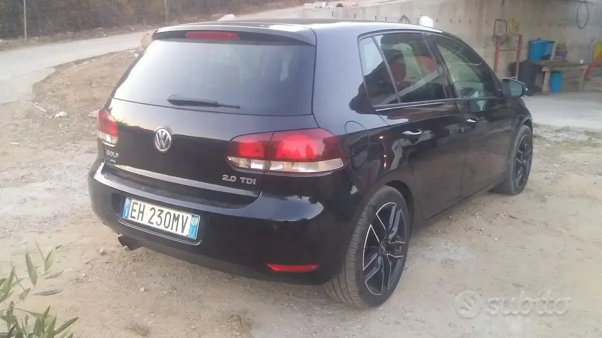 Usata VW Golf VI 140 CV (102 kW) 2011 Nero Utilitaria