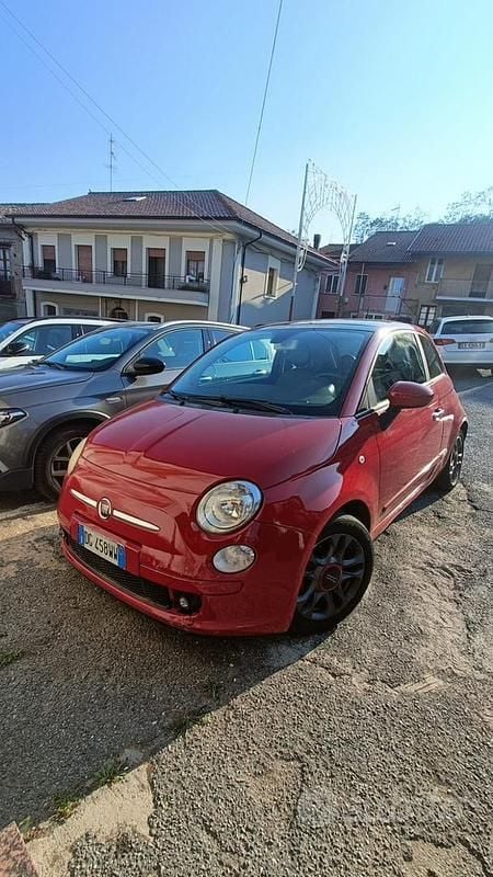 Usata Fiat 500 100 CV (73 kW) 2009 Rosso Cabrio