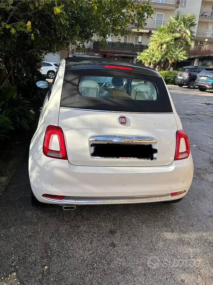 Usata Fiat 500C Lounge 69 CV (50 kW) 2019 Bianco Cabrio
