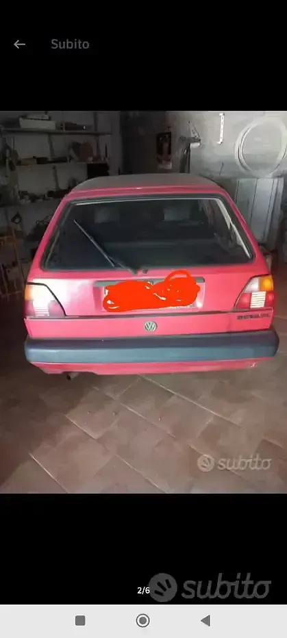 Usata VW Golf II 54 CV (39 kW) 1989 Rosso Utilitaria