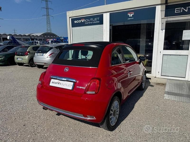 Usata Fiat 500C Dolcevita 69 CV (50 kW) 2022 Rosso Cabrio