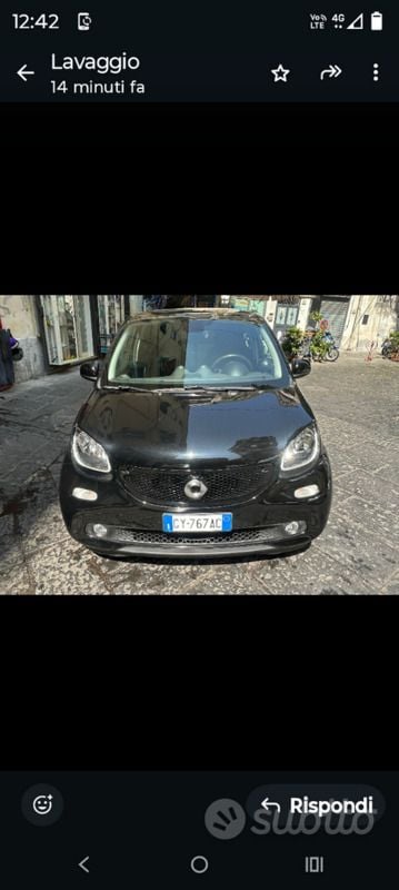Usata Smart ForFour 2016 Nero Utilitaria