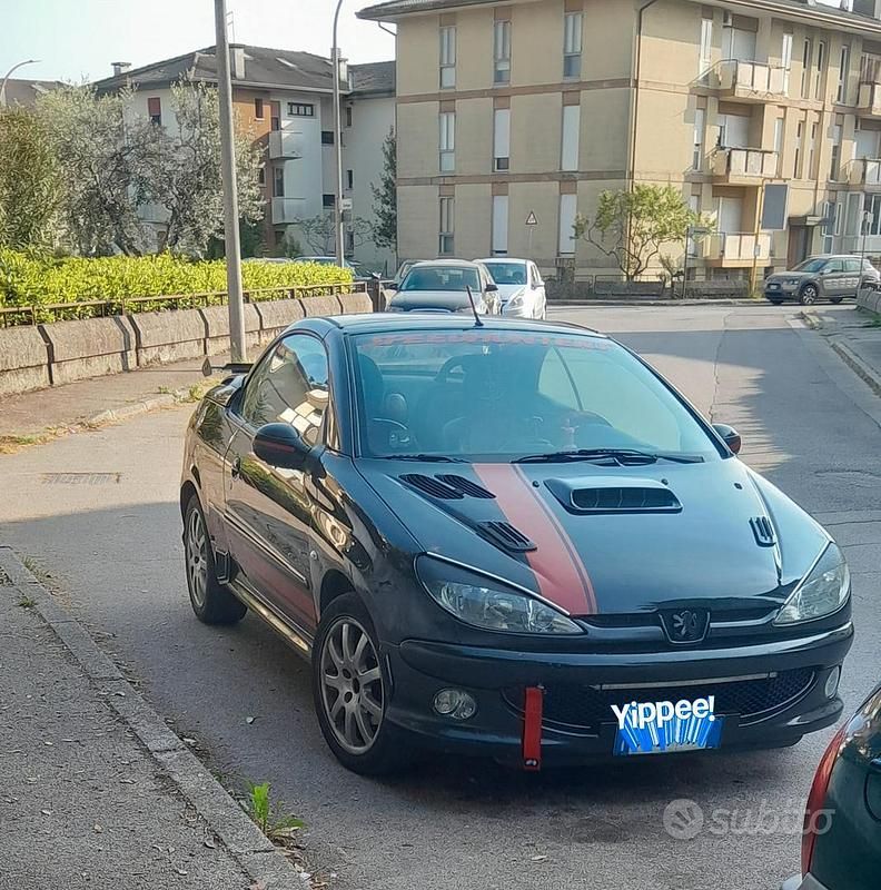 Usata Peugeot 206 2005 Nero Cabrio