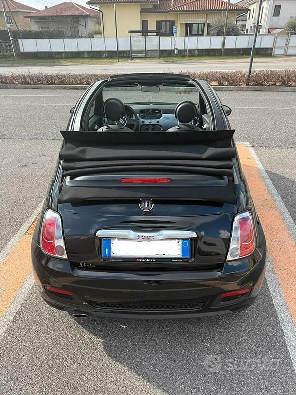Usata Fiat 500C S 105 CV (77 kW) 2014 Nero Cabrio