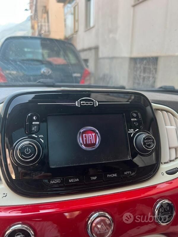 Usata Fiat 500 Lounge 69 CV (50 kW) 2018 Rosso Utilitaria