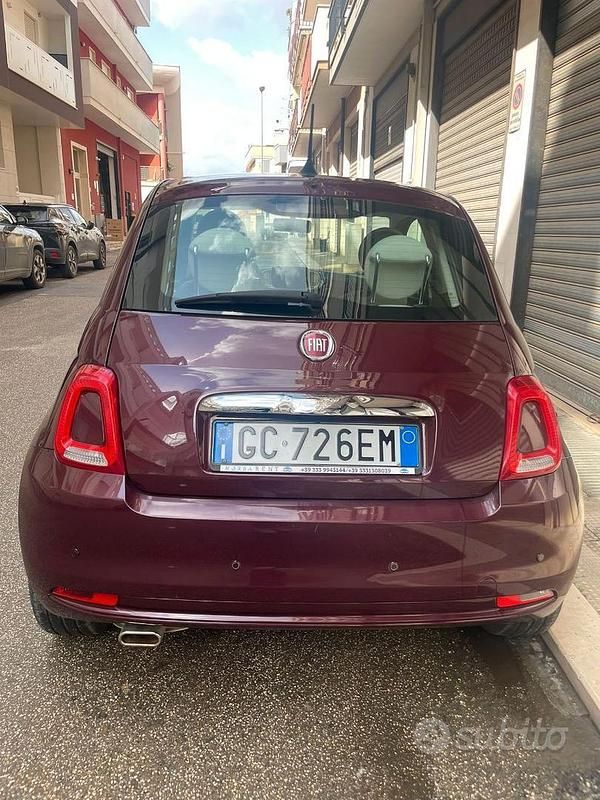 Usata Fiat 500 69 CV (50 kW) 2020 Rosso Berlina