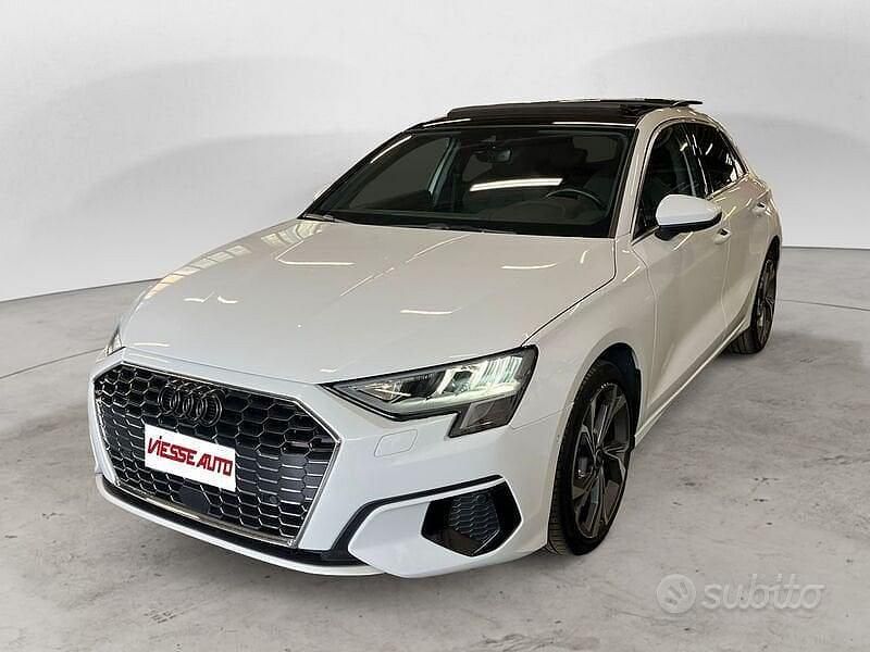 Usata Audi A3 Advanced 150 CV (110 kW) 2021 Bianco Berlina