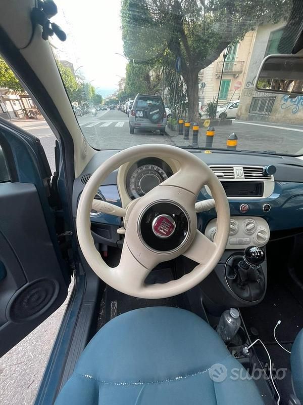 Usata Fiat 500 69 CV (50 kW) 2009 Blu Cabrio