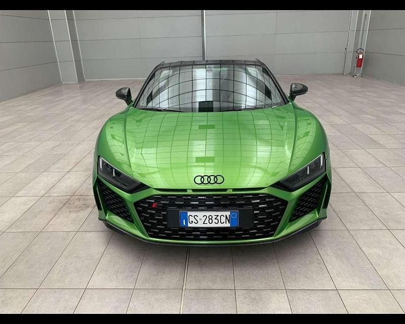 Usata Audi R8 Spyder Performance 620 CV (456 kW) 2021 Verde java metallizzato Cabrio