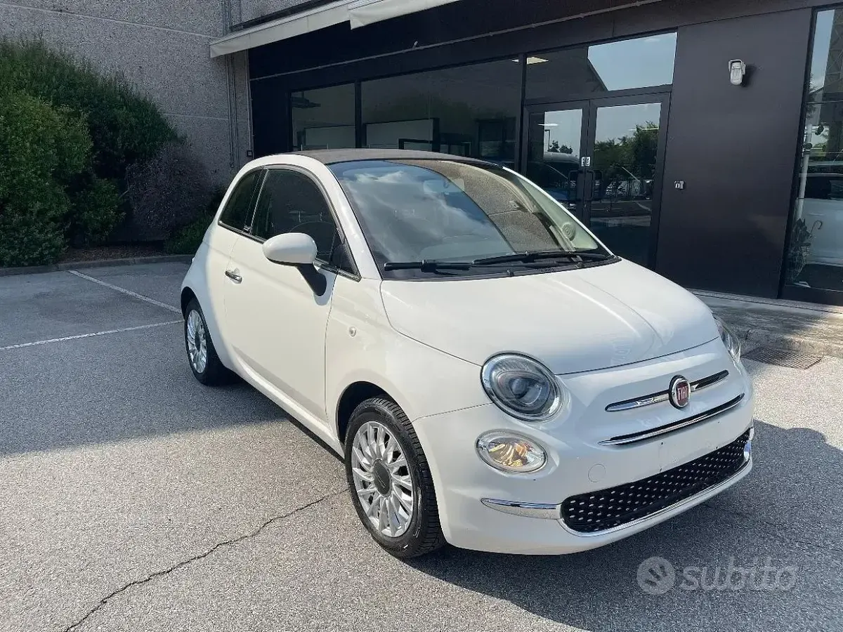 Usata Fiat 500C Lounge 69 CV (50 kW) 2016 Bianco Cabrio