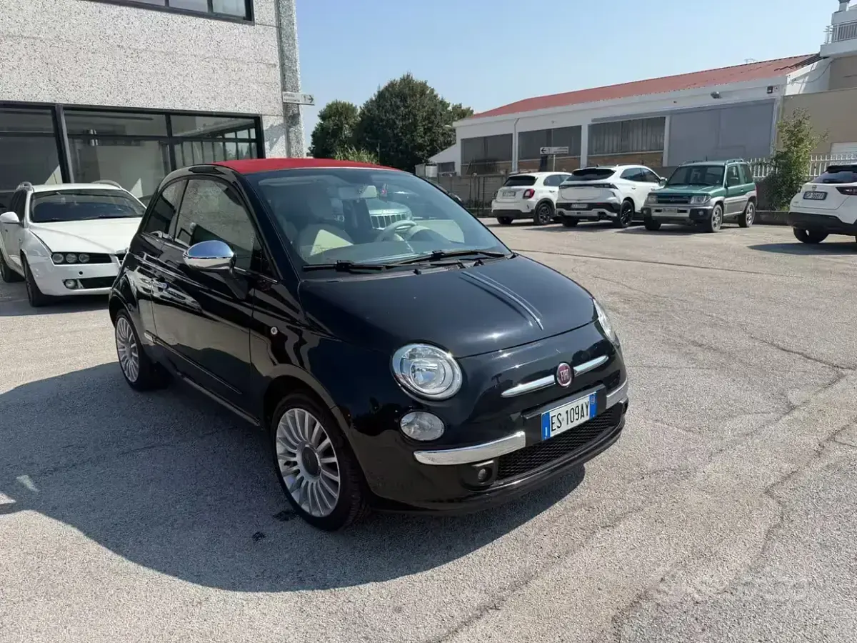 Usata Fiat 500C Lounge 69 CV (50 kW) 2013 Nero Cabrio
