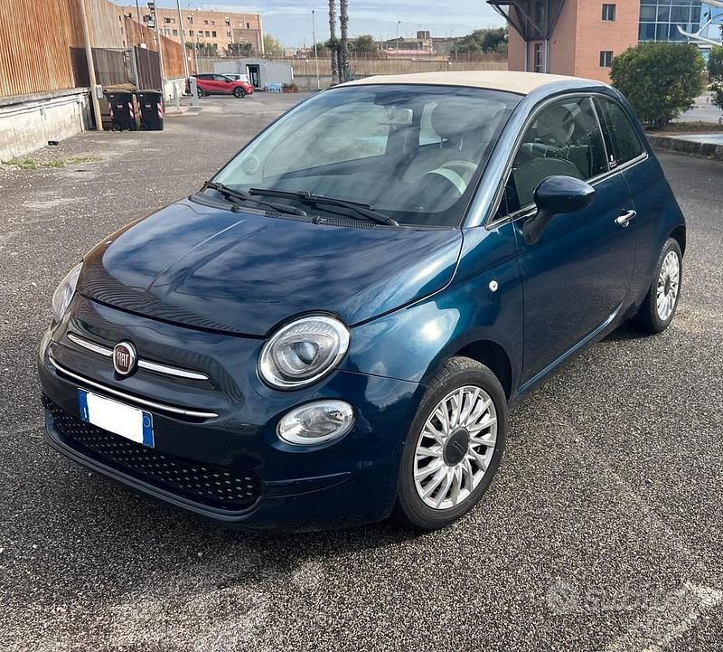 Usata Fiat 500C Lounge 69 CV (50 kW) 2019 Blu Cabrio