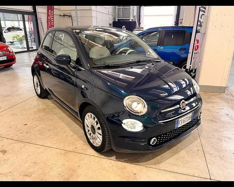 Usata Fiat 500 Lounge 69 CV (50 kW) 2018 Blu/azzurro Utilitaria