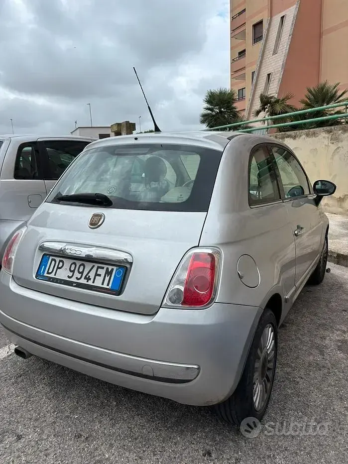 Usata Fiat 500 Lounge 69 CV (50 kW) 2008 Grigio Utilitaria