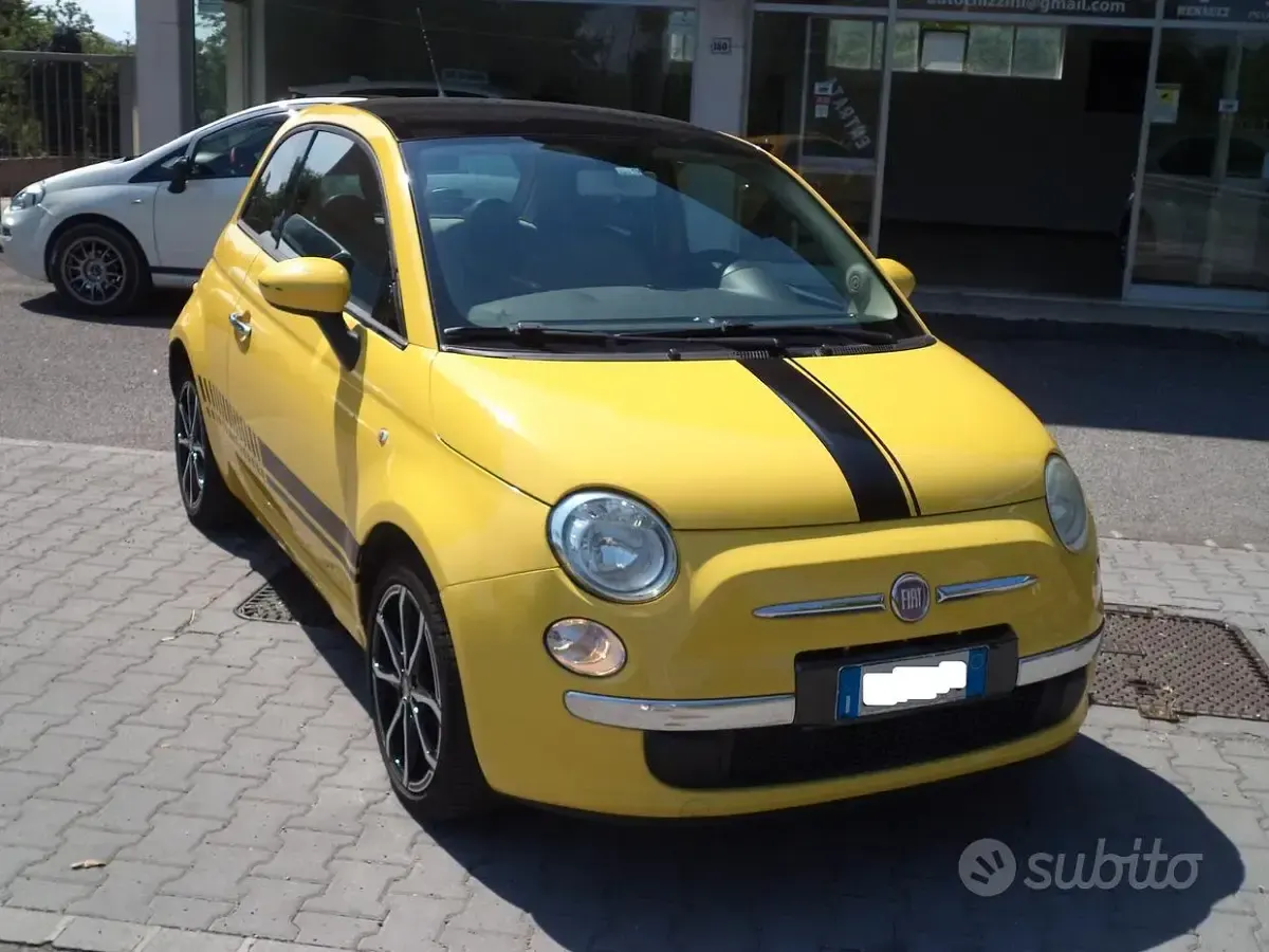 Usata Fiat 500 Lounge 69 CV (50 kW) 2010 Giallo Berlina