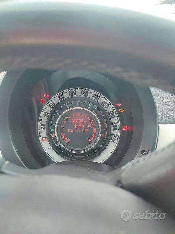 Usata Fiat 500 Lounge 69 CV (50 kW) 2010 Bianco Berlina