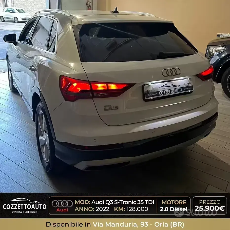 Usata Audi Q3 150 CV (110 kW) 2022 Bianco SUV