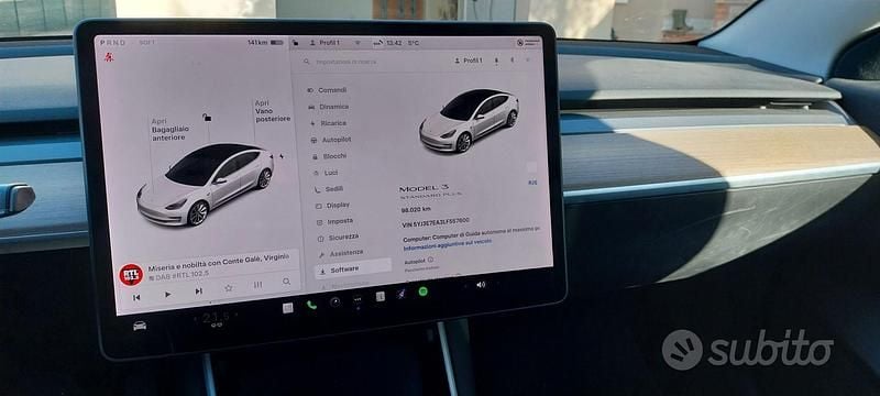 Usata Tesla Model 3 239 kW (325 CV) 2019 Bianco Berlina
