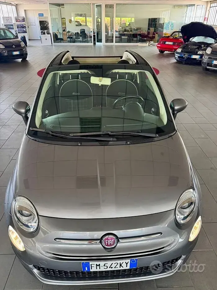 Usata Fiat 500C Lounge 69 CV (50 kW) 2017 Grigio Cabrio