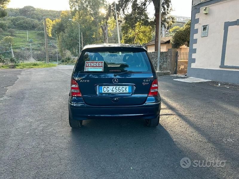 Usata Mercedes A170 95 CV (69 kW) 2002 Blu Berlina