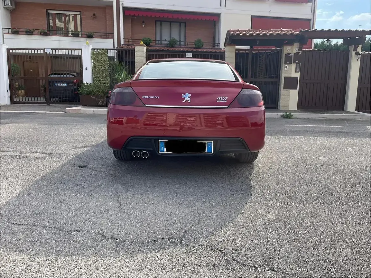 Usata Peugeot 407 Coupe 204 CV (150 kW) 2009 Rosso Coupé