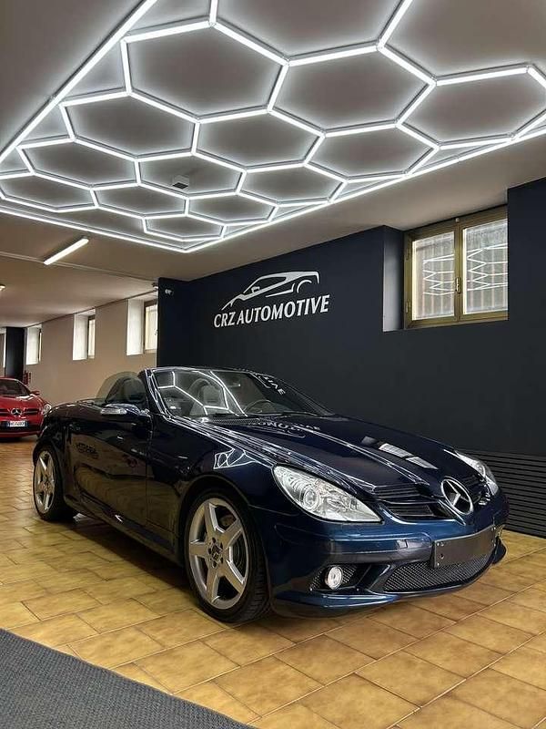 Usata Mercedes SLK350 AMG 272 CV (200 kW) 2005 Blu notte Cabrio