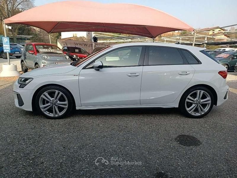 Usata Audi A3 S-Line 150 CV (110 kW) 2021 Bianco Berlina