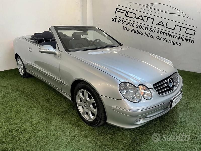 Usata Mercedes CLK240 Elegance 169 CV (124 kW) 2005 Grigio Cabrio