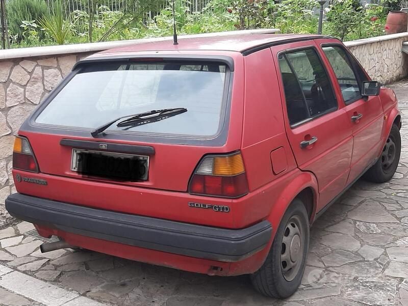 Usata VW Golf II GTD 69 CV (50 kW) 1986 Rosso Utilitaria