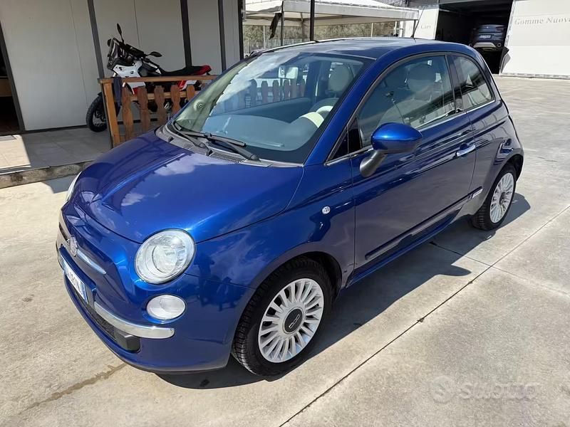 Usata Fiat 500 Lounge 69 CV (50 kW) 2009 Blu Cabrio