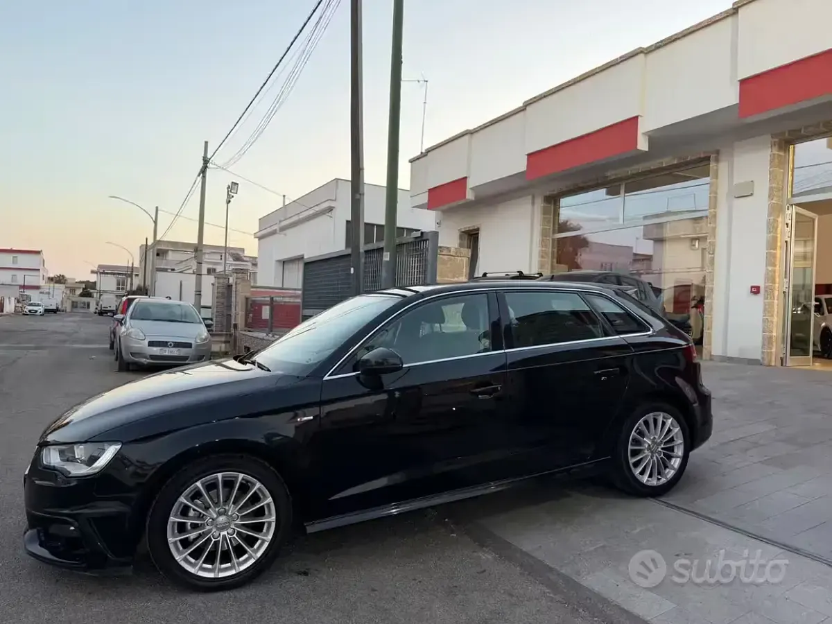 Usata Audi A3 S-Line 110 CV (80 kW) 2016 Nero Berlina