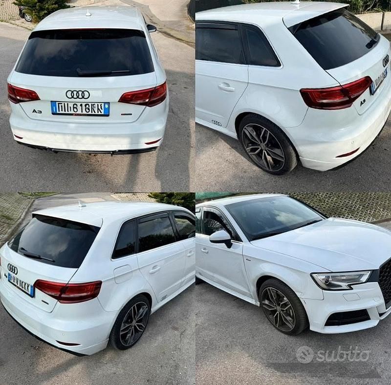 Usata Audi A3 150 CV (110 kW) 2017 Bianco Berlina