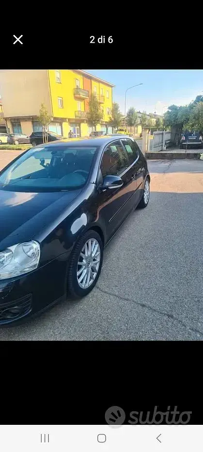Usata VW Golf V 140 CV (102 kW) 2008 Nero Utilitaria