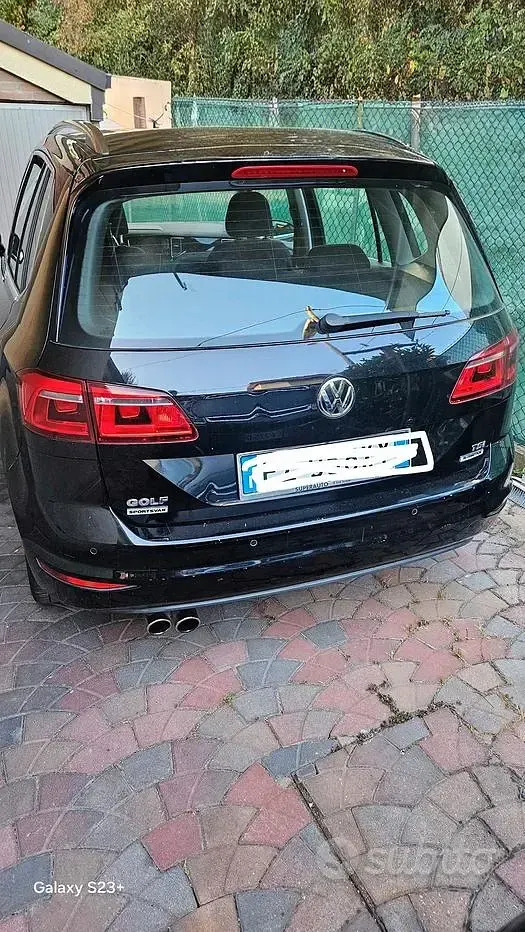 Usata VW Golf Sportsvan 125 CV (91 kW) 2014 Nero Monovolume