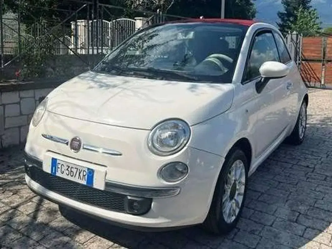 Usata Fiat 500C Lounge 69 CV (50 kW) 2013 Bianco Cabrio