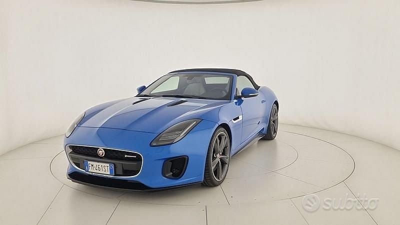 Usata Jaguar F-Type R-Dynamic 340 CV (250 kW) 2018 Blu Cabrio