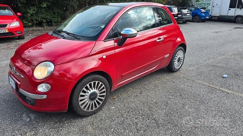 Usata Fiat 500 69 CV (50 kW) 2009 Rosso Cabrio