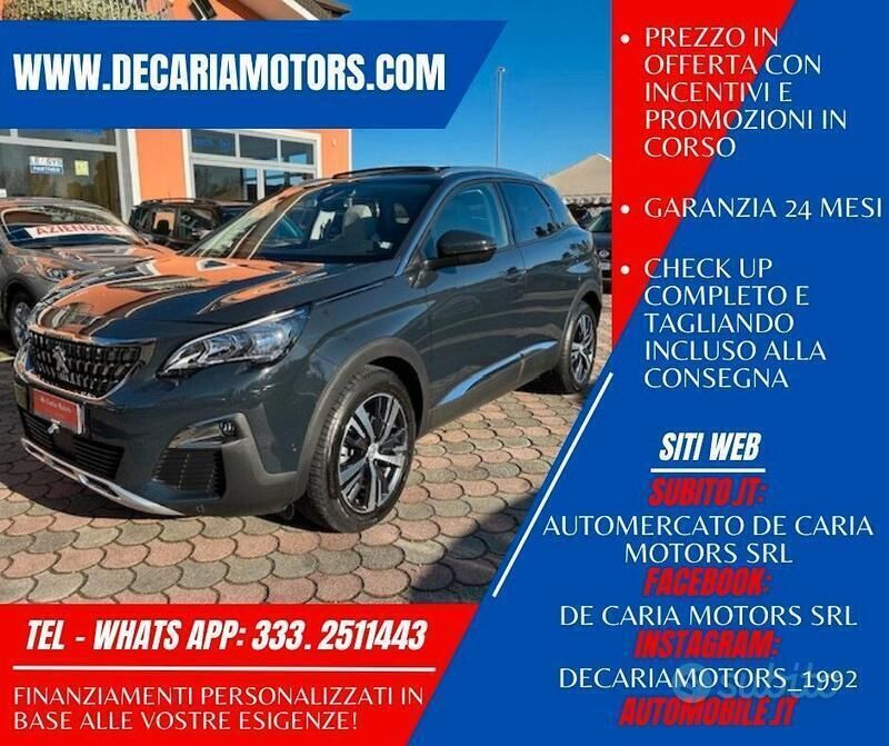 Grigio Usata 2020 Peugeot 3008 Allure SUV | 19.900 € (Buon prezzo) - Immagine 1/4