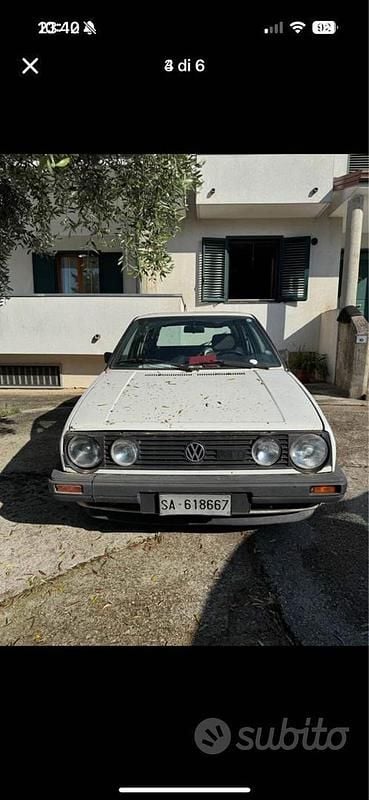 Usata VW Golf II 1983 Bianco Utilitaria